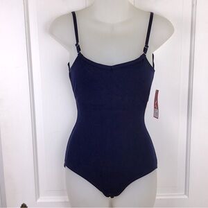 Capezio Navy Camisole Leotard XS S NWT